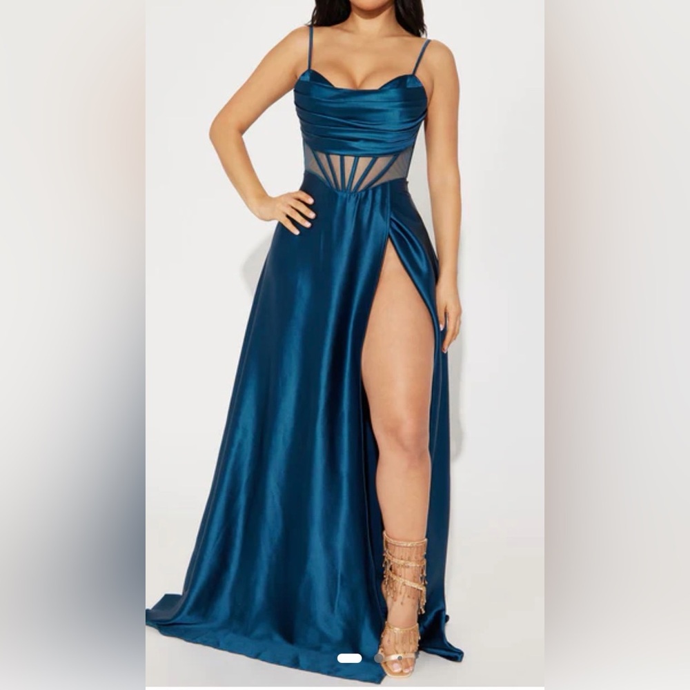 Fashion Nova Satin Dress - Picture 4 of 6